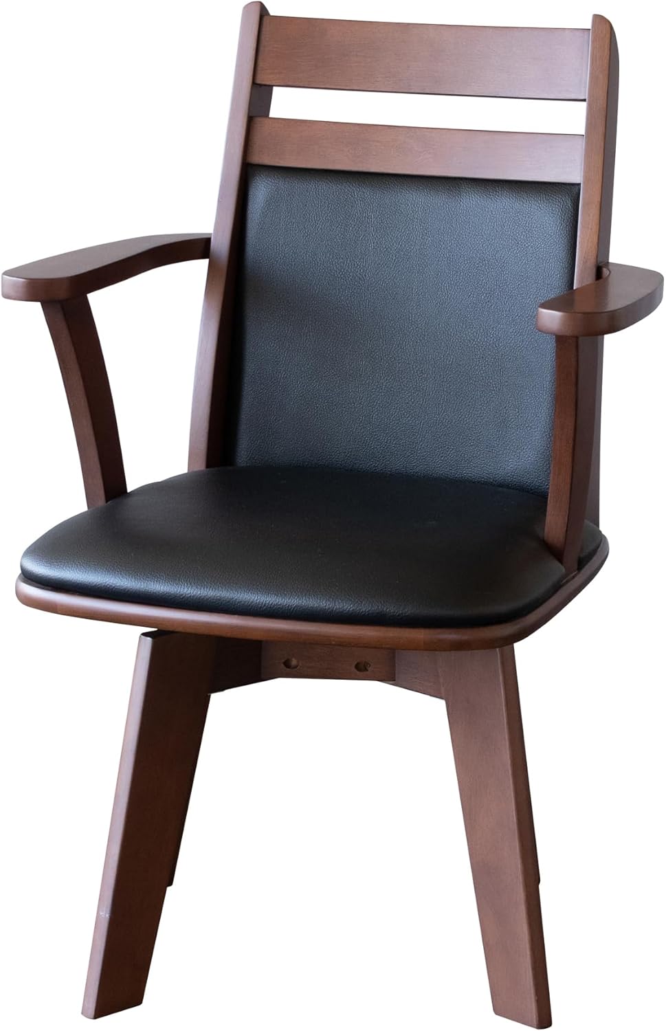 イタリア製 本革張りハイバックチェア 鋲打ち/ロココ様式/彫刻